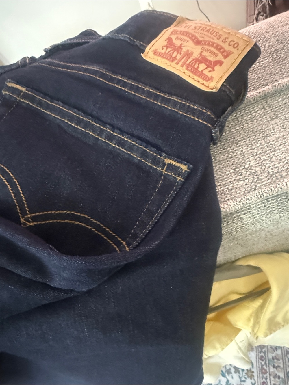Women's Boot Cut Jeans in Dark Indigo - Picture 3 of 3